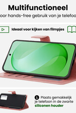 BASEY. BASEY. Samsung Galaxy S26 FE Hoesje Bookcase Met Screenprotector - Rose Goud