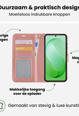 BASEY. BASEY. Samsung Galaxy S26 FE Hoesje Bookcase Met Screenprotector - Rose Goud