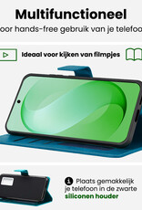 BASEY. BASEY. Samsung Galaxy S26 FE Hoesje Bookcase Met 2x Screenprotector - Turquoise