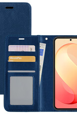 NoXx NoXx Samsung Galaxy S26 FE Hoesje Bookcase - Donkerblauw