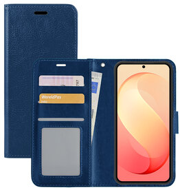 NoXx NoXx Samsung Galaxy S26 FE Hoesje Bookcase - Donkerblauw