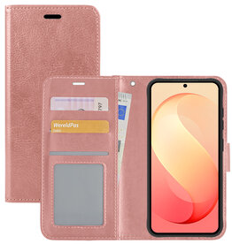 NoXx NoXx Samsung Galaxy S26 FE Hoesje Bookcase - Rose Goud