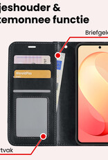 NoXx NoXx Samsung Galaxy S26 FE Hoesje Bookcase - Zwart