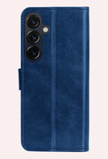 NoXx NoXx Samsung Galaxy S26 FE Hoesje Bookcase Met 2x Screenprotector - Donkerblauw