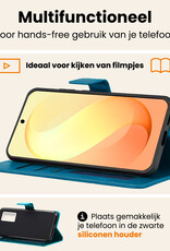 Nomfy Nomfy Samsung Galaxy S26 FE Hoesje Bookcase Met Screenprotector - Turquoise
