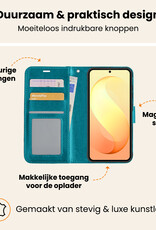 Nomfy Nomfy Samsung Galaxy S26 FE Hoesje Bookcase Met Screenprotector - Turquoise
