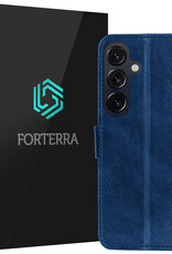 Forterra Forterra Samsung Galaxy S26 FE Hoesje Bookcase - Donkerblauw