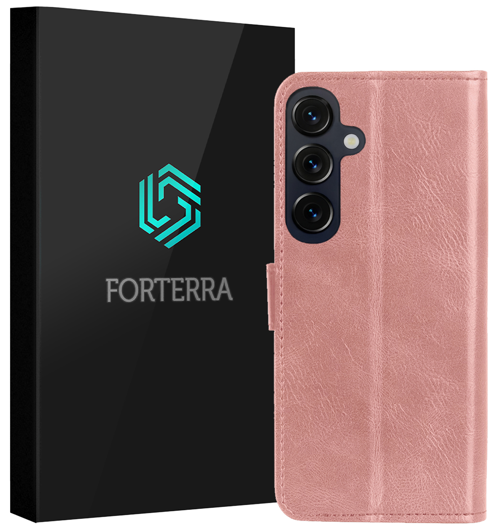 Forterra Forterra Samsung Galaxy S26 FE Hoesje Bookcase - Rose Goud