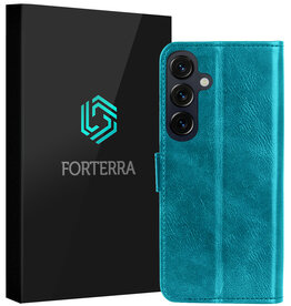 Forterra Forterra Samsung Galaxy S26 FE Hoesje Bookcase - Turquoise