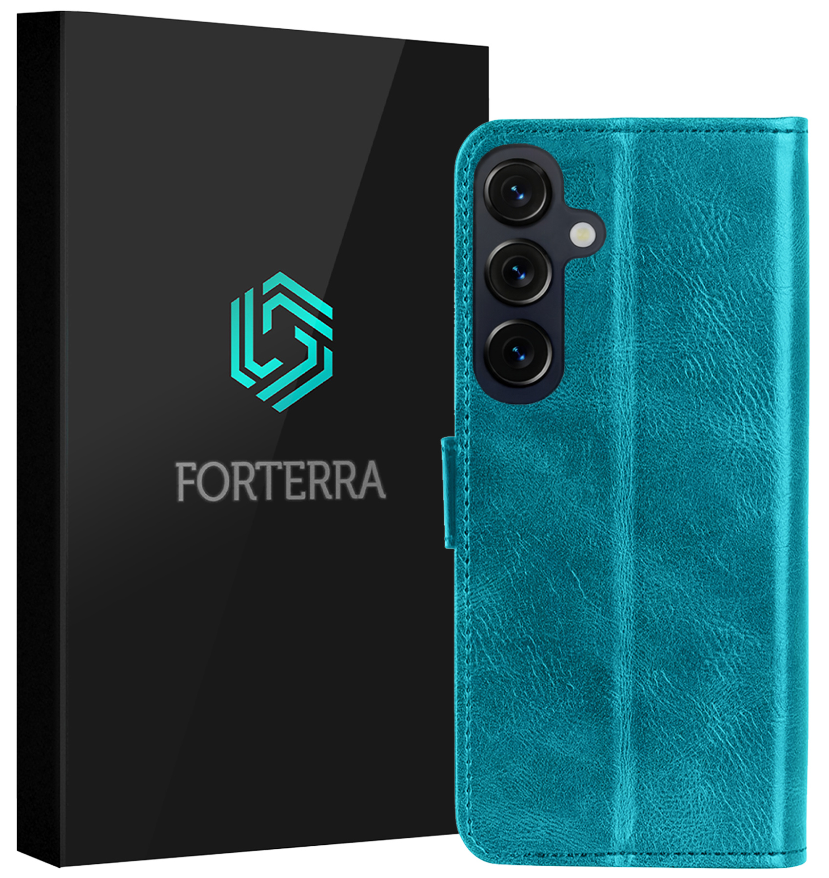 Forterra Forterra Samsung Galaxy S26 FE Hoesje Bookcase - Turquoise