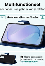 Forterra Forterra Samsung Galaxy S26 FE Hoesje Bookcase Met Screenprotector - Donkerblauw