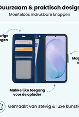 Forterra Forterra Samsung Galaxy S26 FE Hoesje Bookcase Met Screenprotector - Donkerblauw