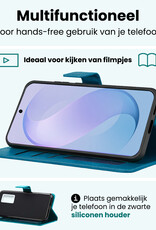 Forterra Forterra Samsung Galaxy S26 FE Hoesje Bookcase Met Screenprotector - Turquoise