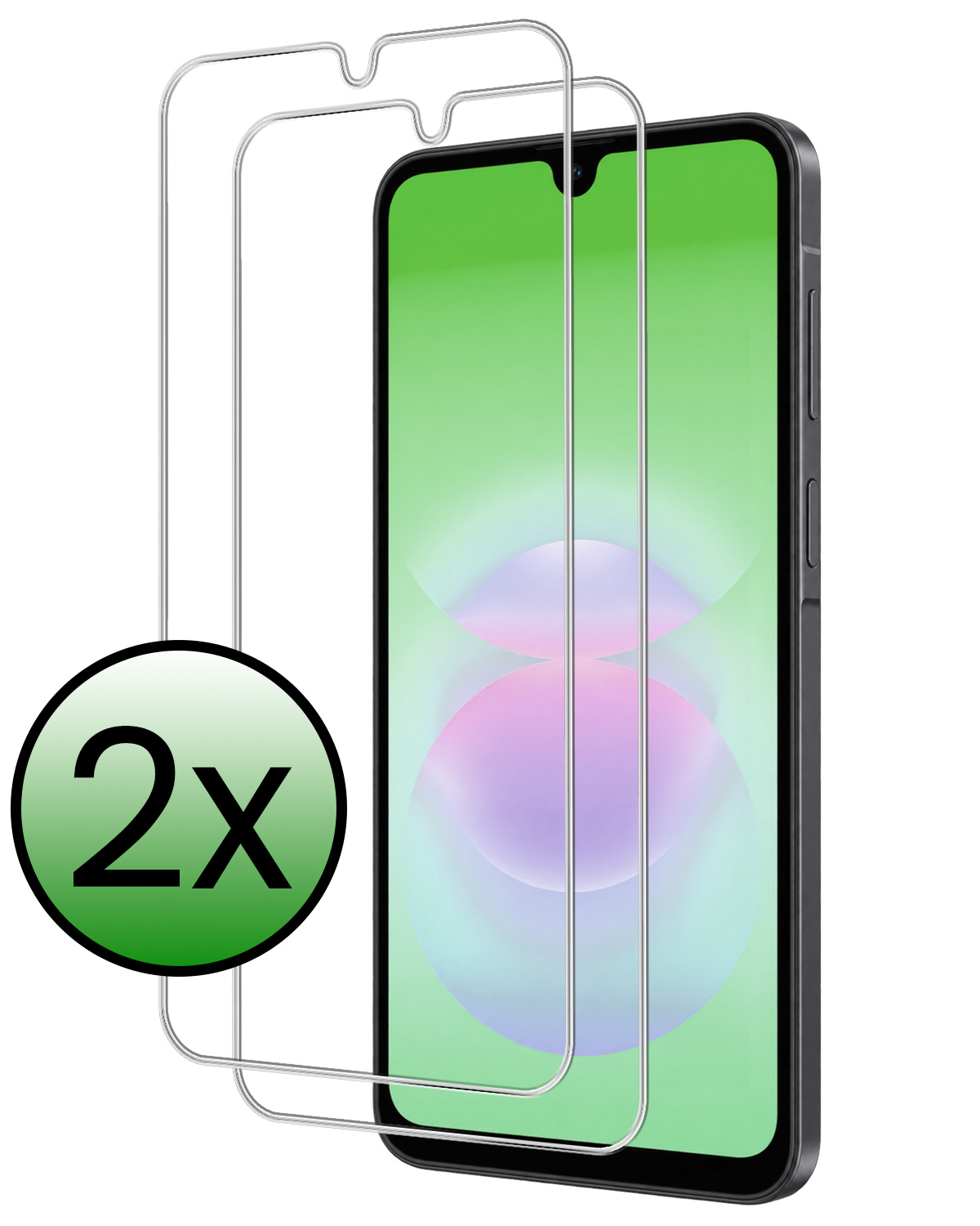 BASEY. BASEY. Samsung Galaxy A18 Screenprotector Glas - 2 PACK