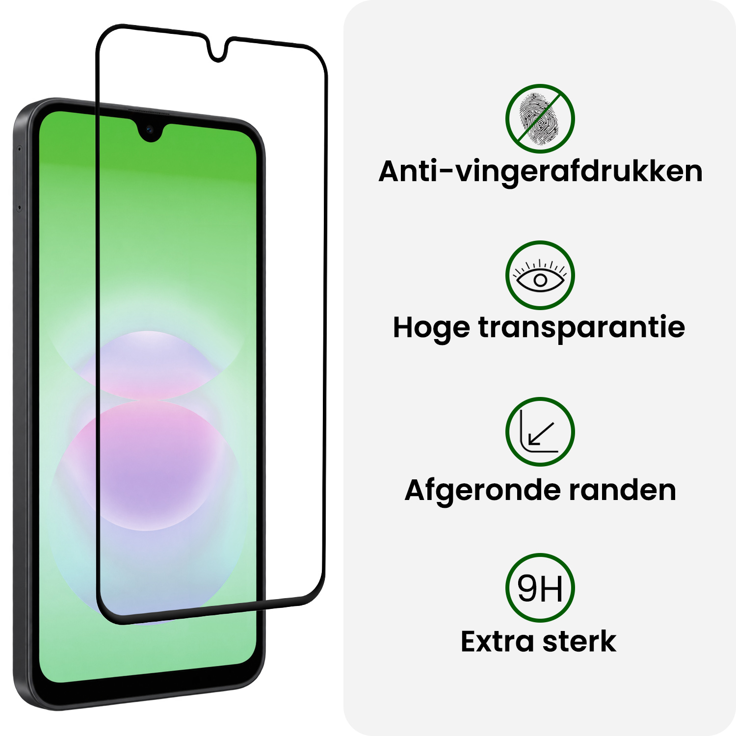 BASEY. BASEY. Samsung Galaxy A18 Screenprotector Glas Full Cover