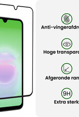BASEY. BASEY. Samsung Galaxy A18 Screenprotector Glas Full Cover - 2 PACK