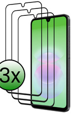 BASEY. BASEY. Samsung Galaxy A18 Screenprotector Glas Full Cover - 3 PACK