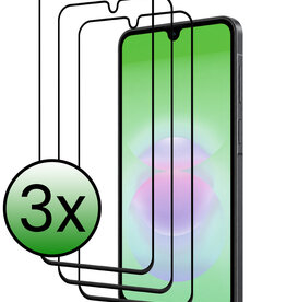 BASEY. BASEY. Samsung Galaxy A18 Screenprotector Glas Full Cover - 3 PACK
