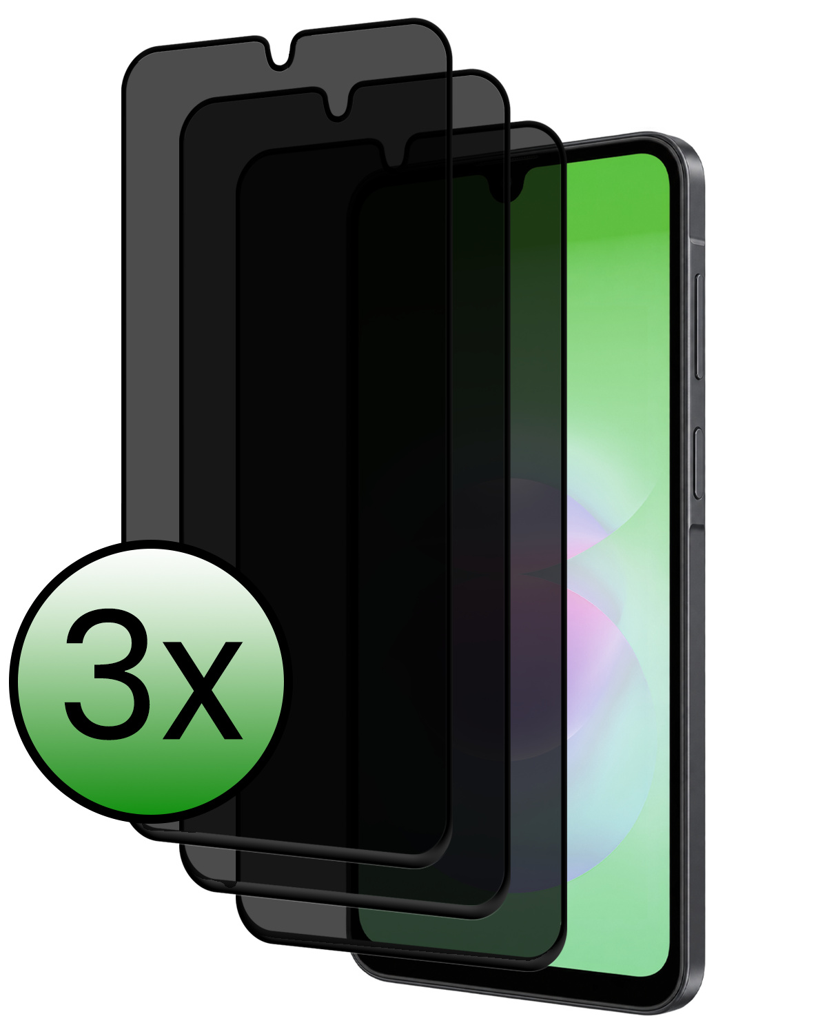 BASEY. BASEY. Samsung Galaxy A18 Screenprotector Glas Privacy - 3 PACK