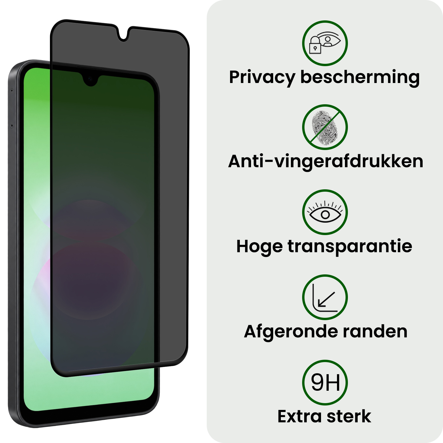 BASEY. BASEY. Samsung Galaxy A18 Screenprotector Glas Privacy - 3 PACK