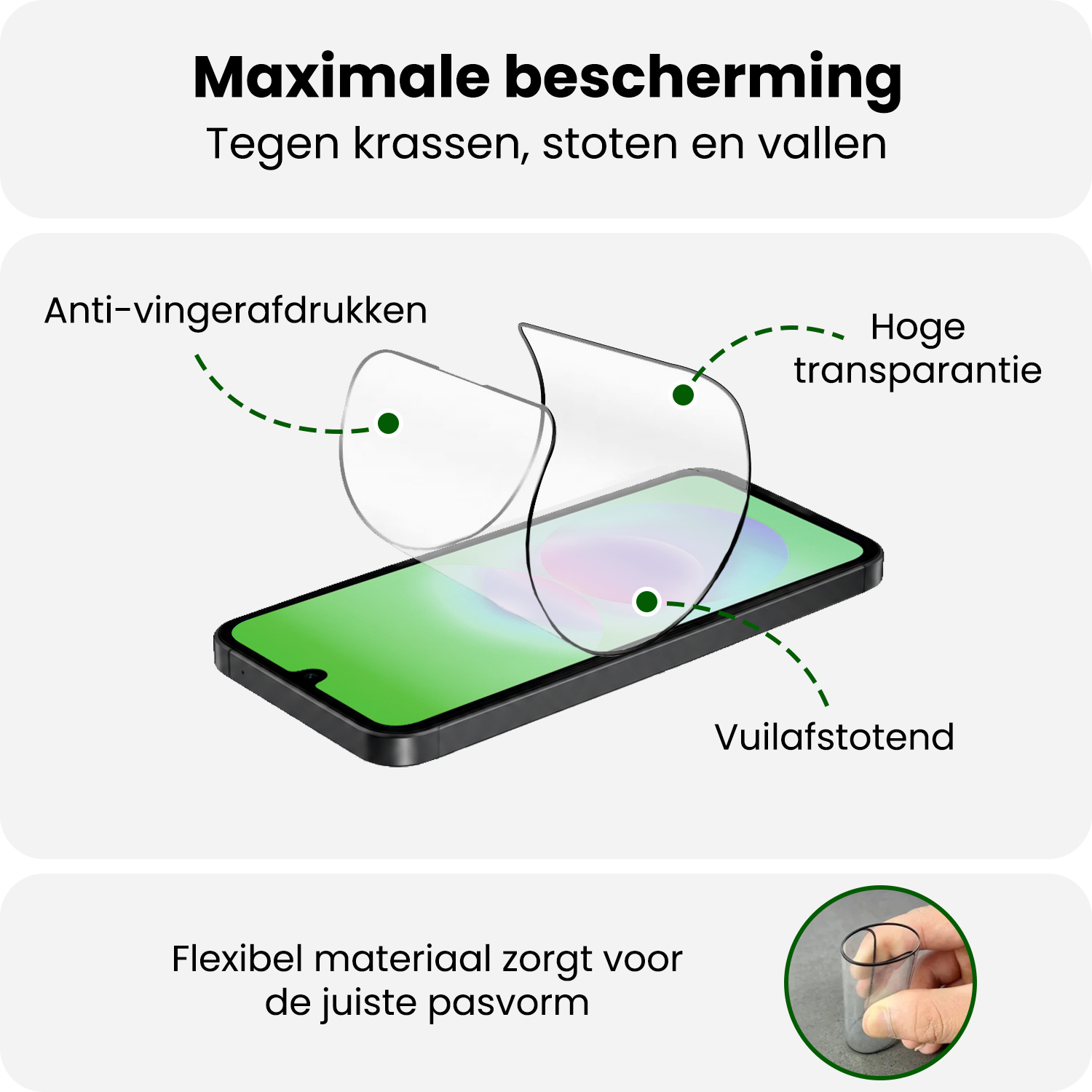 BASEY. BASEY. Samsung Galaxy A18 Hybrid Screenprotector