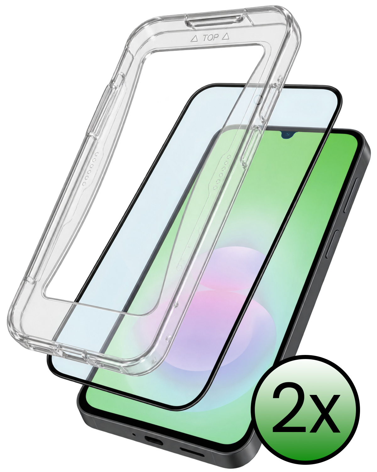 BASEY. BASEY. Samsung Galaxy A18 Hybrid Screenprotector - 2 PACK