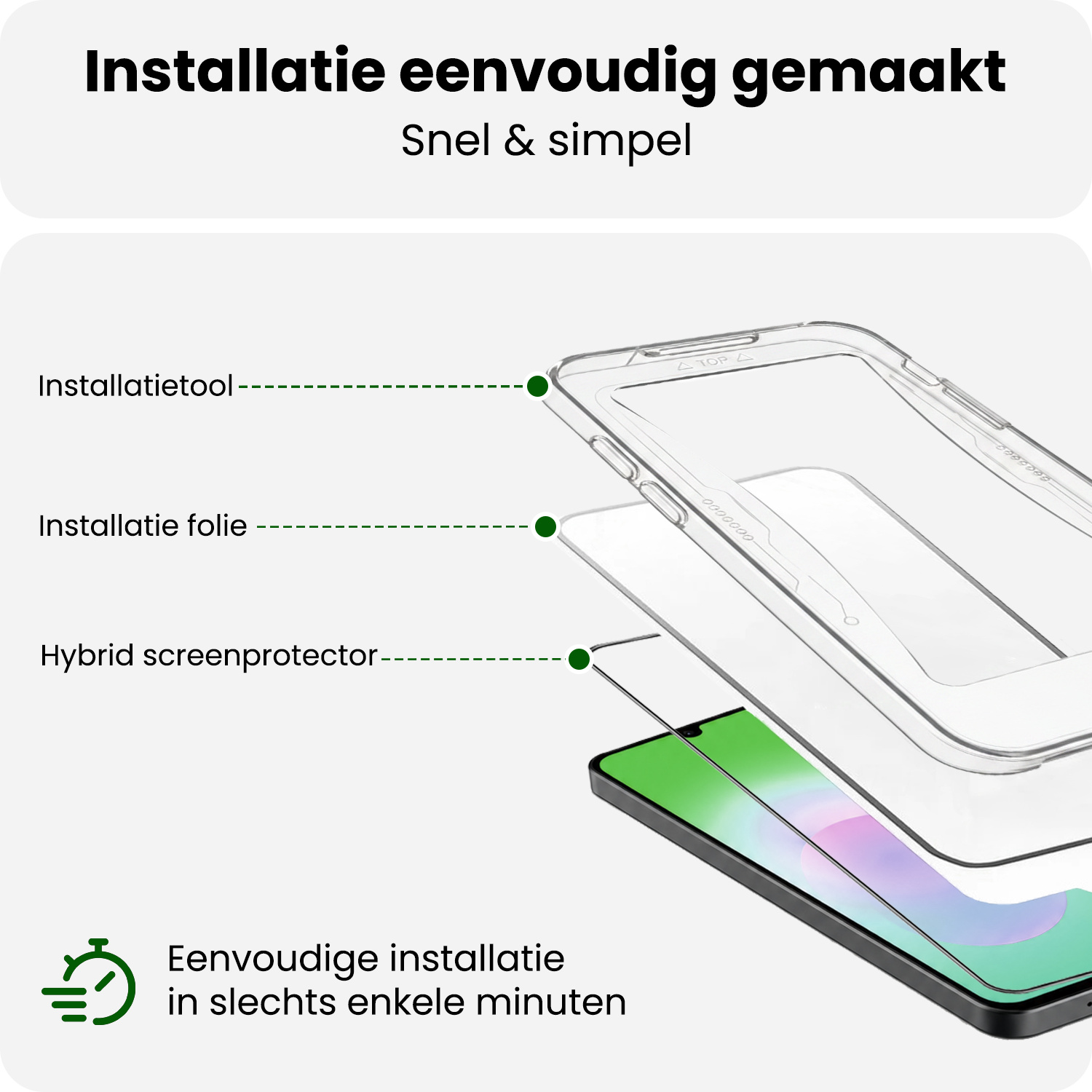 BASEY. BASEY. Samsung Galaxy A18 Hybrid Screenprotector - 2 PACK