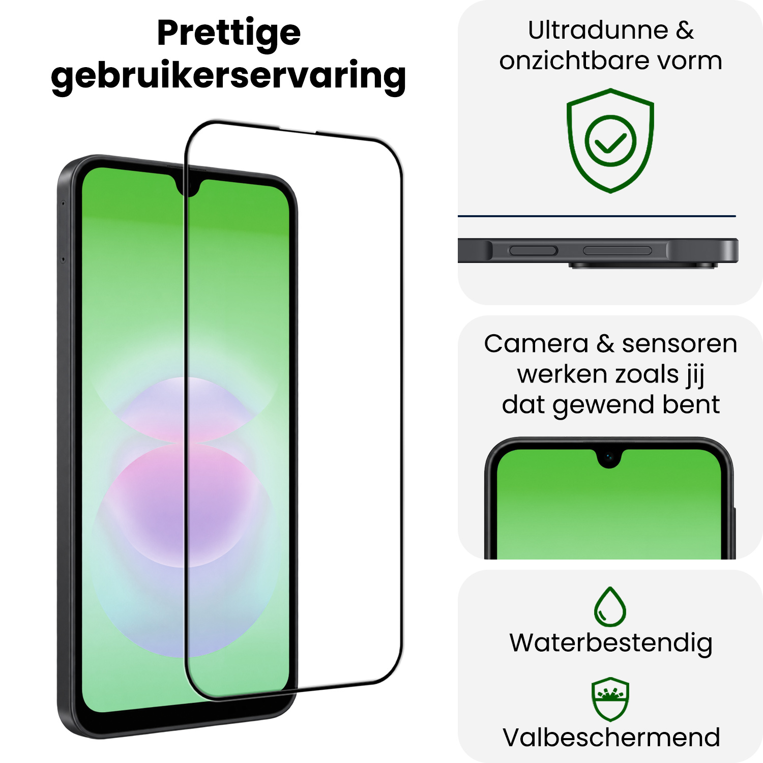 BASEY. BASEY. Samsung Galaxy A18 Hybrid Screenprotector - 3 PACK