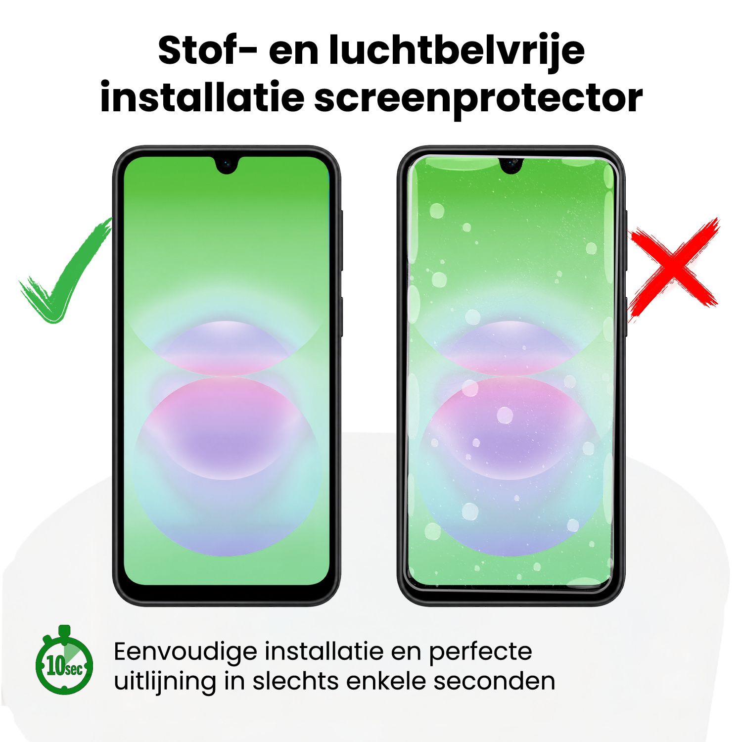 BASEY. BASEY. Samsung Galaxy A18 Screenprotector Perfect Fit Kit - 2 PACK