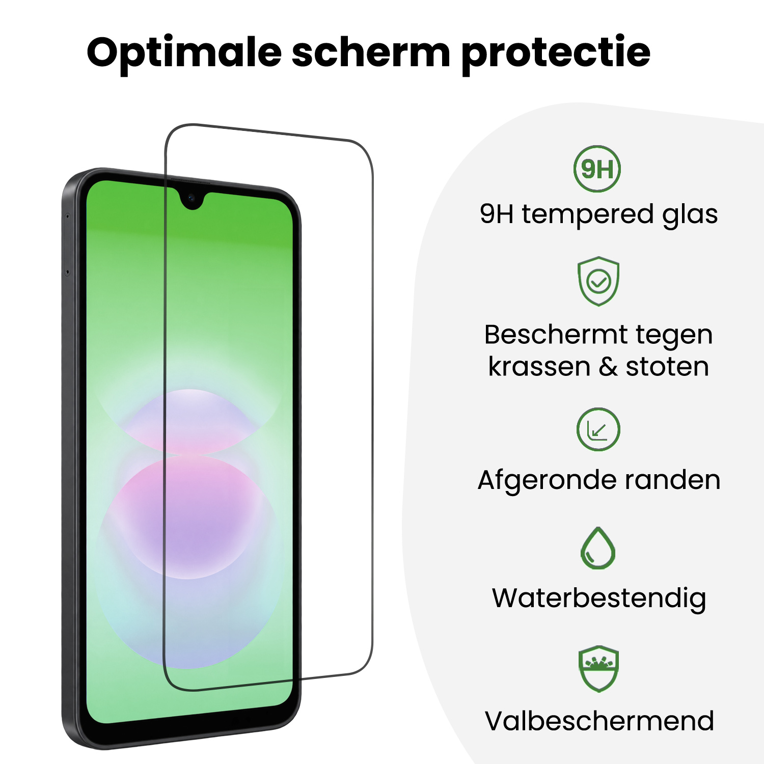 BASEY. BASEY. Samsung Galaxy A18 Screenprotector Perfect Fit Kit - 2 PACK