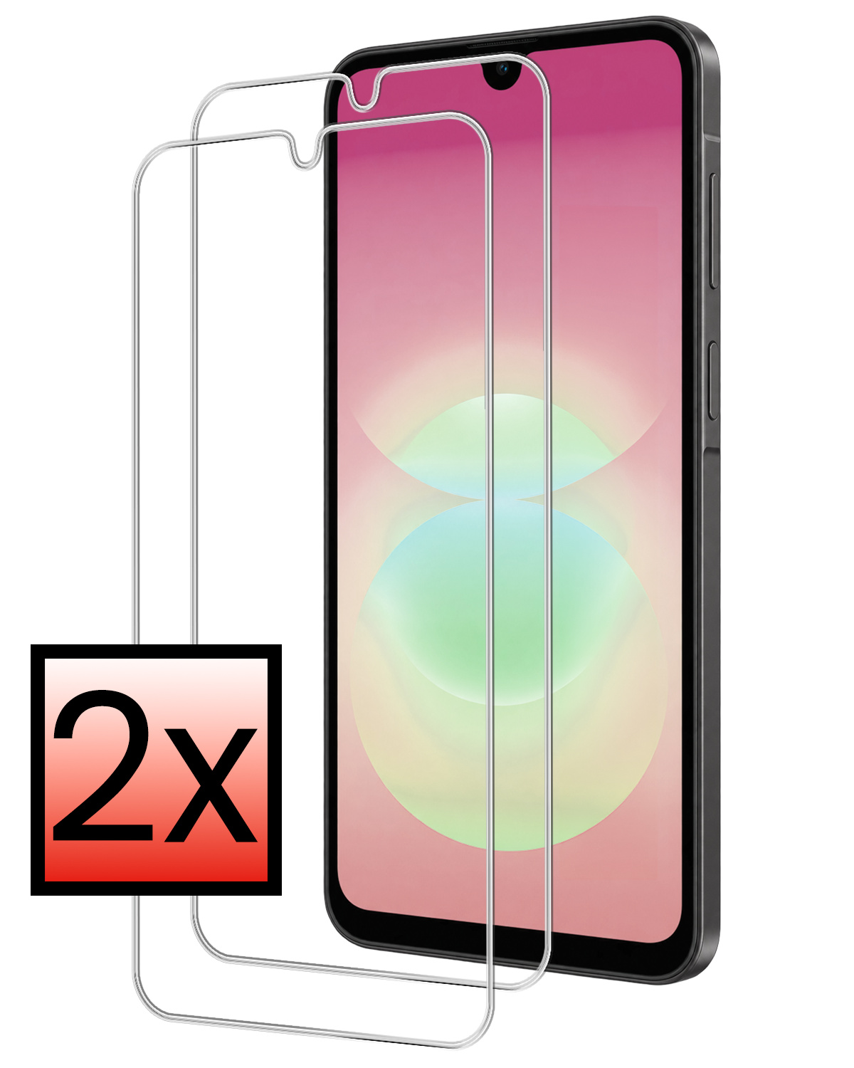 NoXx NoXx Samsung Galaxy A18 Screenprotector Glas - 2 PACK