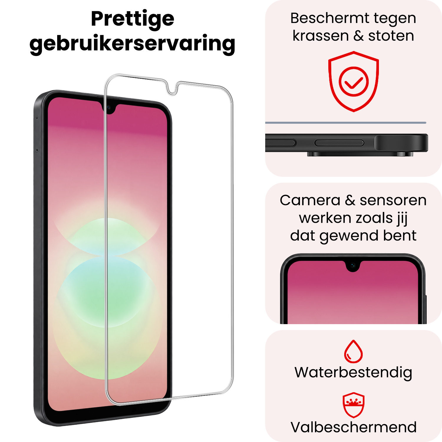 NoXx NoXx Samsung Galaxy A18 Screenprotector Glas - 2 PACK