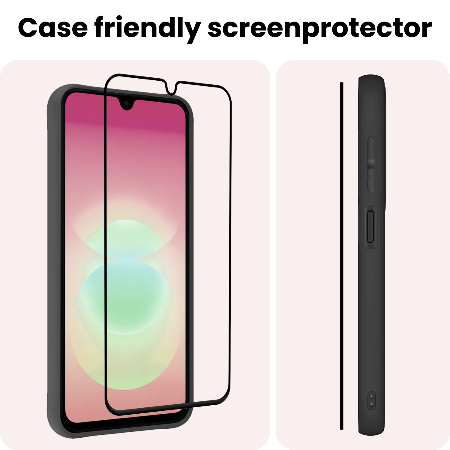 NoXx NoXx Samsung Galaxy A18 Screenprotector Glas Full Cover