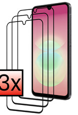 NoXx NoXx Samsung Galaxy A18 Screenprotector Glas Full Cover - 3 PACK
