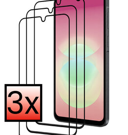 NoXx NoXx Samsung Galaxy A18 Screenprotector Glas Full Cover - 3 PACK