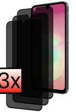 NoXx NoXx Samsung Galaxy A18 Screenprotector Glas Privacy - 3 PACK