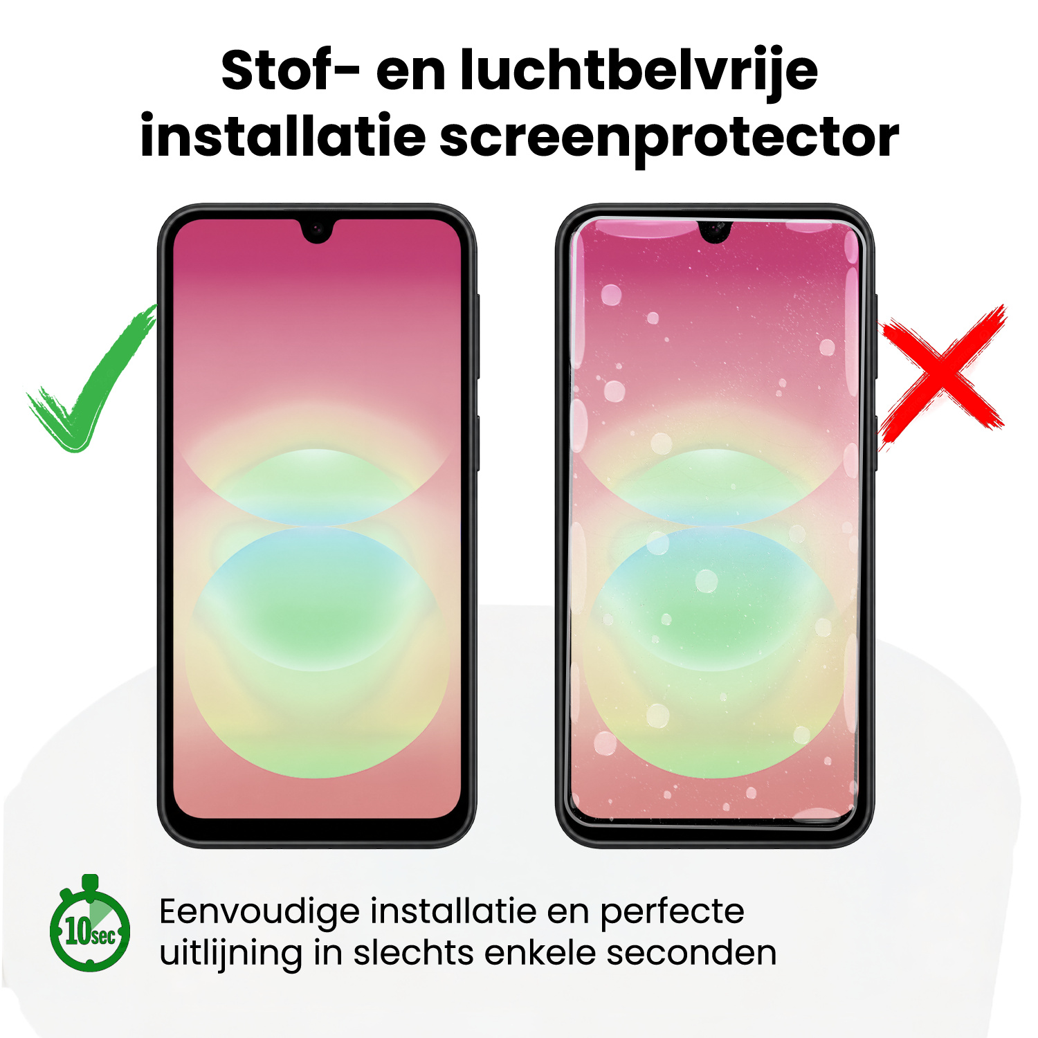 NoXx NoXx Samsung Galaxy A18 Screenprotector Perfect Fit Kit - 2 PACK