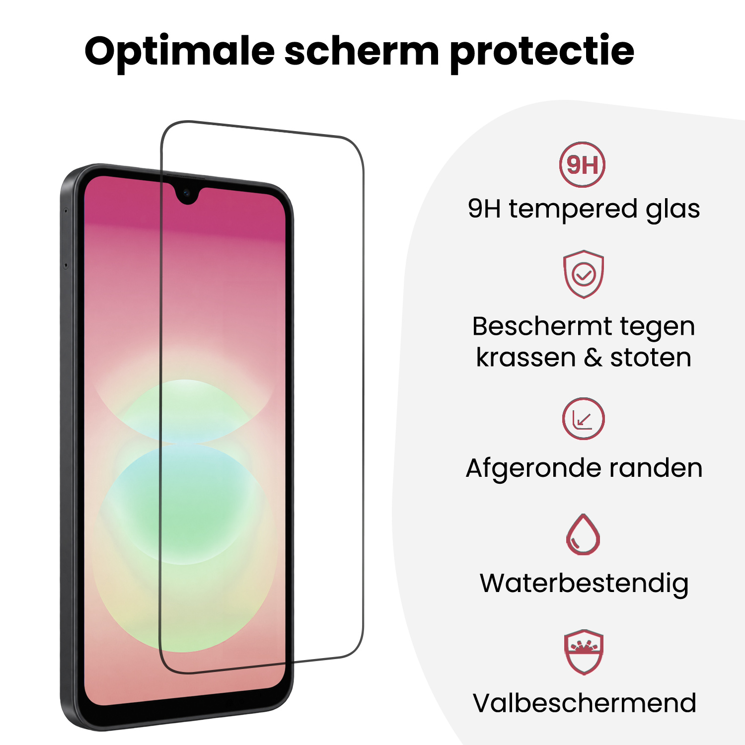 NoXx NoXx Samsung Galaxy A18 Screenprotector Perfect Fit Kit - 2 PACK