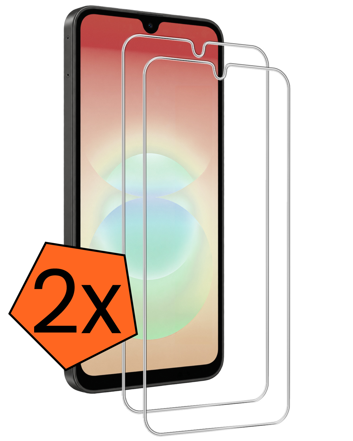Nomfy Nomfy Samsung Galaxy A18 Screenprotector Glas - 2 PACK