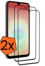 Nomfy Nomfy Samsung Galaxy A18 Screenprotector Glas Full Cover - 2 PACK