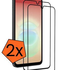 Nomfy Nomfy Samsung Galaxy A18 Screenprotector Glas Full Cover - 2 PACK