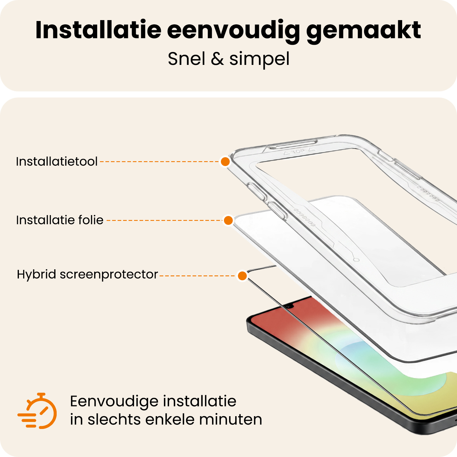 Nomfy Nomfy Samsung Galaxy A18 Hybrid Screenprotector