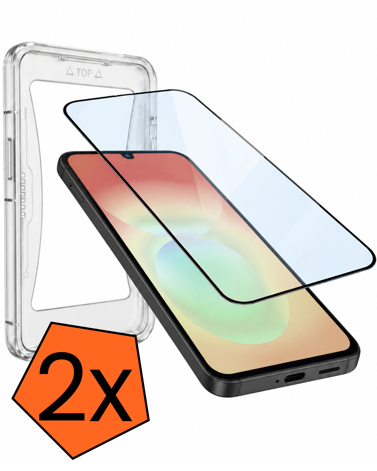 Nomfy Nomfy Samsung Galaxy A18 Hybrid Screenprotector - 2 PACK
