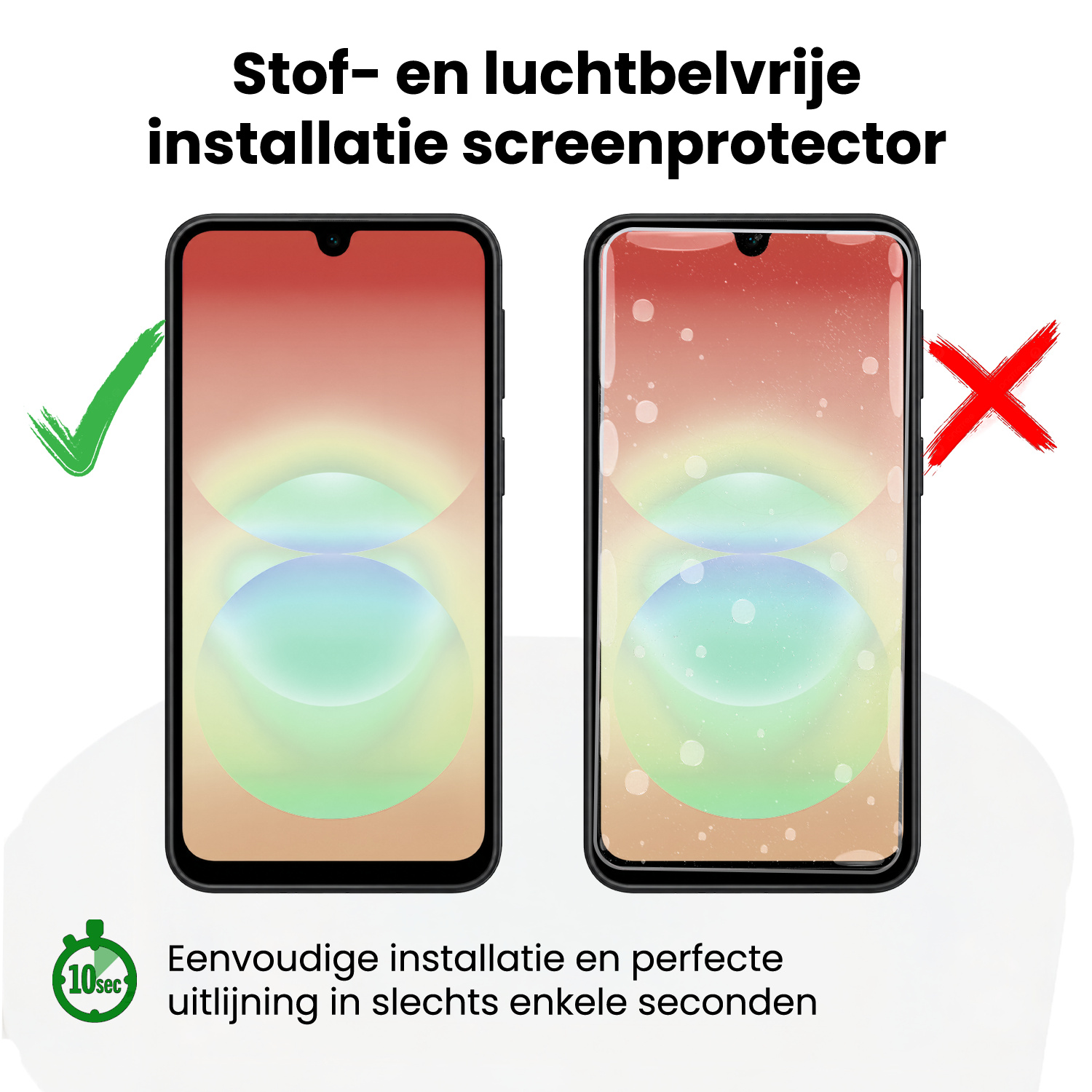 Nomfy Nomfy Samsung Galaxy A18 Screenprotector Perfect Fit Kit - 2 PACK