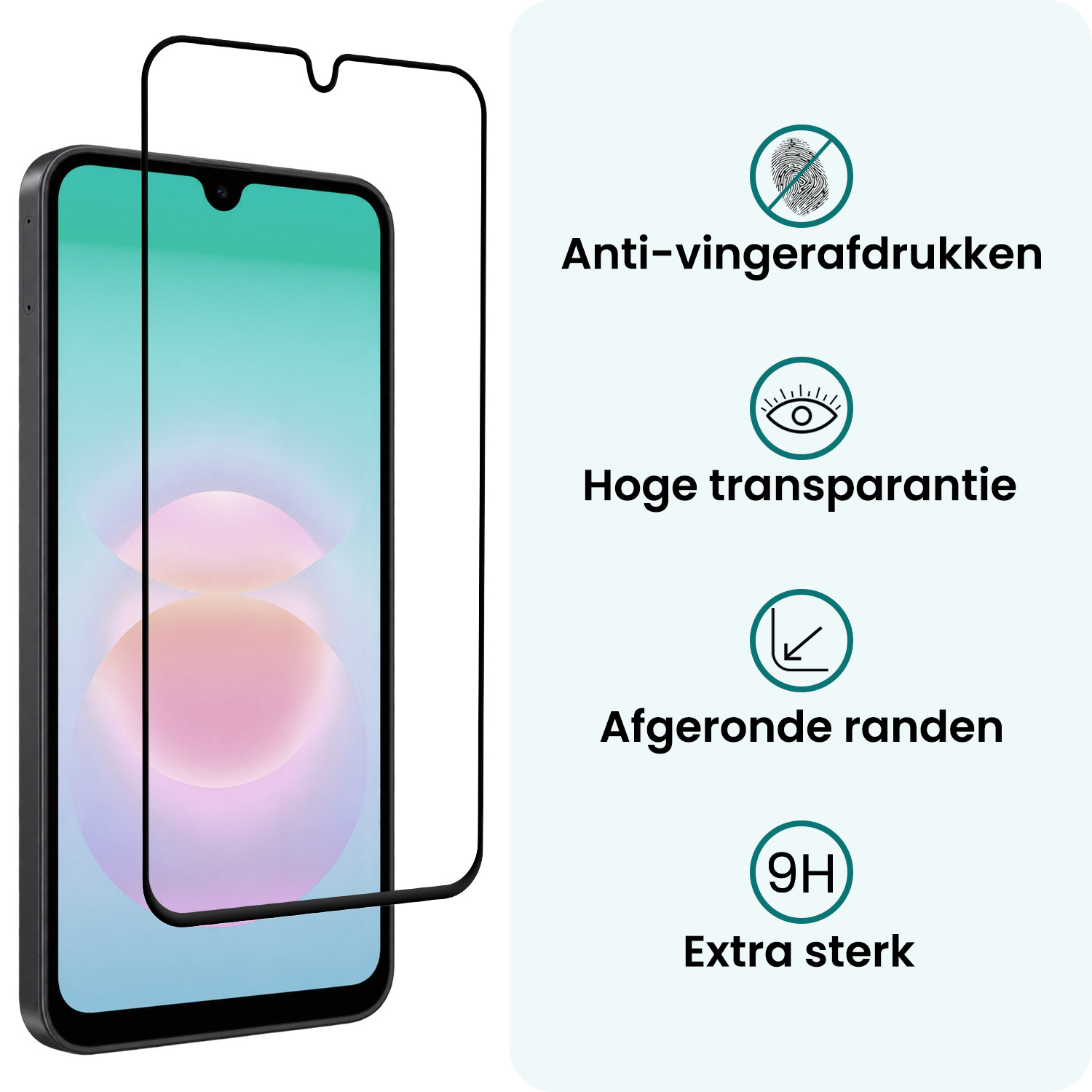 Forterra Forterra Samsung Galaxy A18 Screenprotector Glas Full Cover