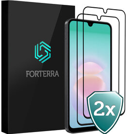 Forterra Forterra Samsung Galaxy A18 Screenprotector Glas Full Cover - 2 PACK
