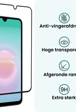 Forterra Forterra Samsung Galaxy A18 Screenprotector Glas Full Cover - 2 PACK