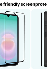 Forterra Forterra Samsung Galaxy A18 Screenprotector Glas Full Cover - 2 PACK