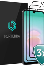 Forterra Forterra Samsung Galaxy A18 Screenprotector Glas Full Cover - 3 PACK