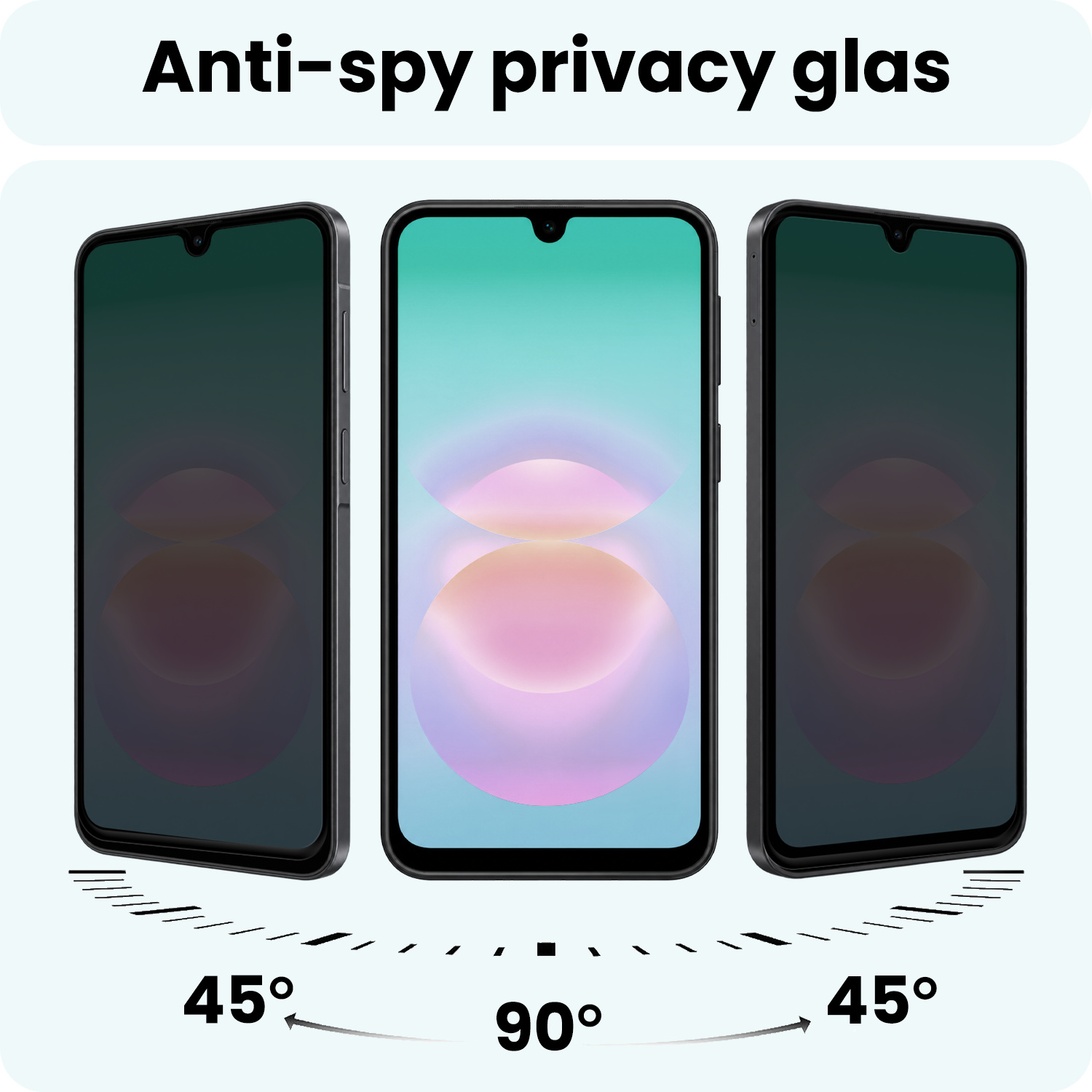 Forterra Forterra Samsung Galaxy A18 Screenprotector Glas Privacy